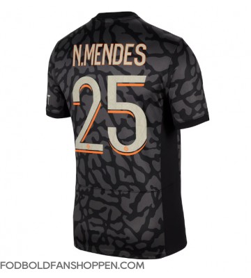 Paris Saint-Germain Nuno Mendes #25 Tredjetrøje 2023-24 Kortærmet